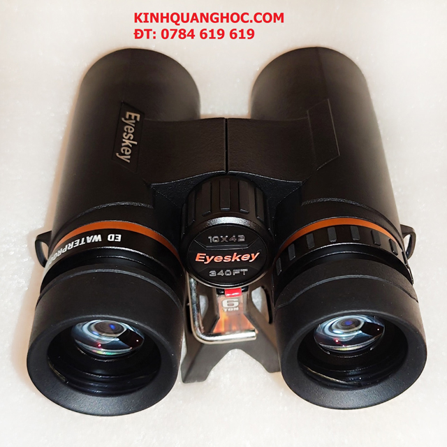 Ống nhòm Eyeskey ED Hyperion Gold 10x42, đã được hiệu chỉnh và sàng